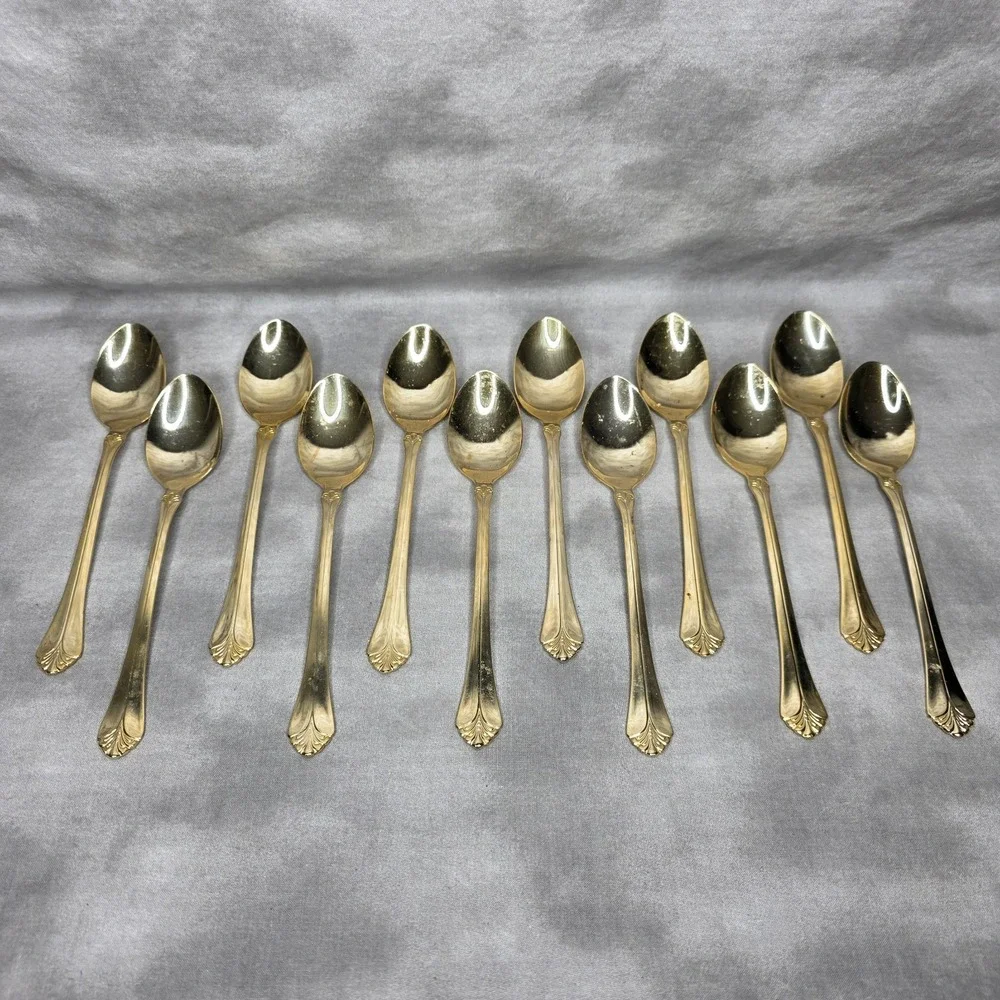 (X12) International Silver INS398 Gold Electroplate 7.75